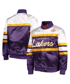 Los Angeles Lakers Hardwood Classics Satin Jacket