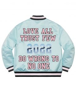 Supreme Love All Trust Few 2022 Do Wrong To No One Varsity Jacket