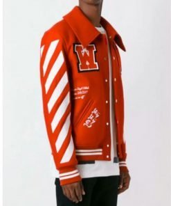 Off White Virgil Abloh 2015 Letterman Jacket