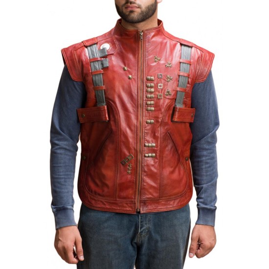 Star Lord Guardians of The Galaxy Leather Vest