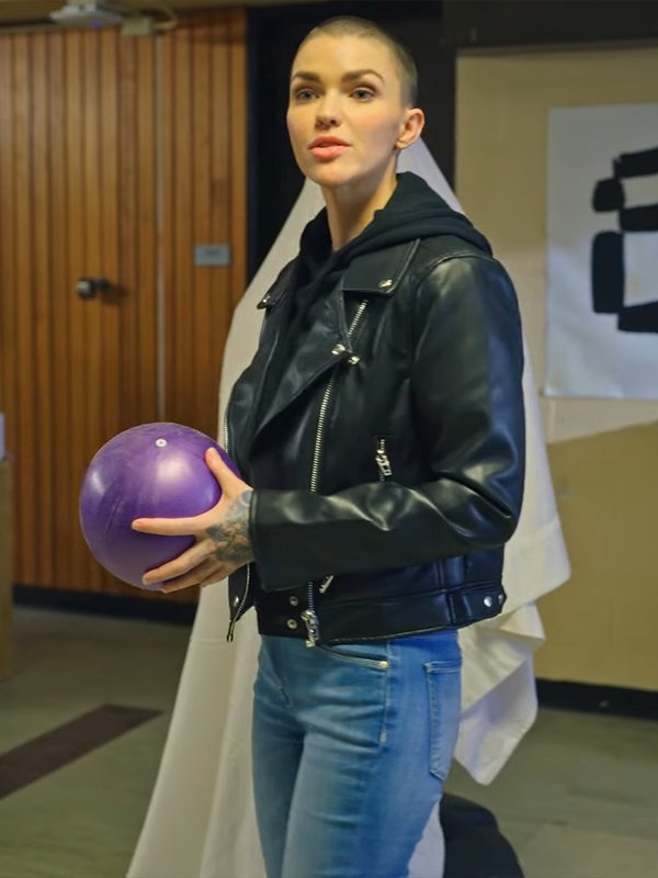 1UP 2022 Ruby Rose Leather Jacket