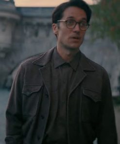 Mrs Harris Goes to Paris 2022 Lucas Bravo Leather Jacket