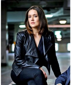 Megan Boone The Blacklist Black Leather Jacket
