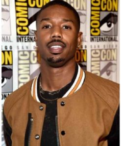 Michael B Jordan Comic Con Varsity Bomber Jacket