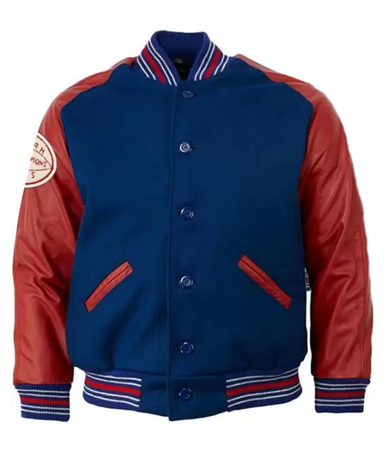New York Giants Evan Engram Varsity Red and Blue Jacket