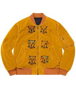 Supreme Clayton Patterson Skulls Velvet Jacket