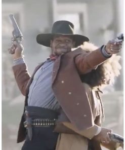 Lakeith Harder They Fall Cherokee Bill Brown Leather Jacket