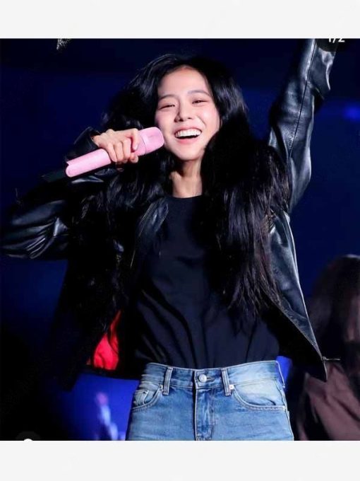 Blackpink Concert Kim Jisoo Leather Jacket