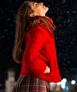 I Hate Christmas 2022 Pilar Fogliati Red Jacket
