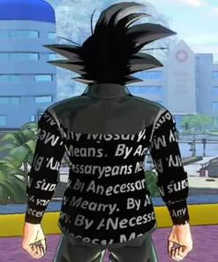 Goku Drip Dragon Ball Z Puffer Black Jacket
