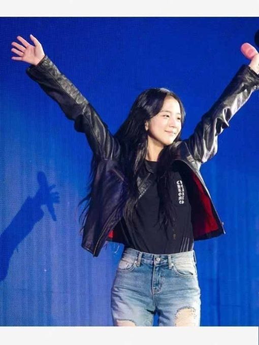 Blackpink Concert Kim Jisoo Leather Jacket