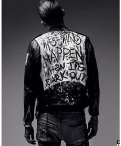 G-Eazy When It's Dark Out Black Leather Jacket