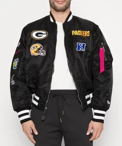 Green Bay Packers MA-1 Satin Jacket