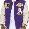 Loyalty LA Lakers Varsity Purple and White Jacket