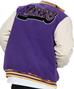 Loyalty LA Lakers Purple and White Jacket
