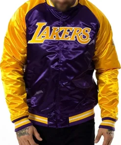 NBA Tough Season Los Angeles Lakers Satin Jacket
