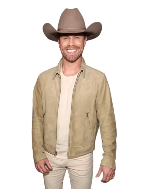 cmt-music-awards-2023-dustin-lynch-suede-leather-jacket
