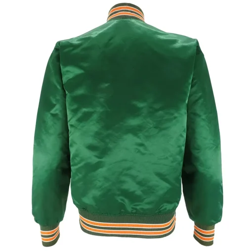 80’s Miami Hurricanes Green Bomber Jacket