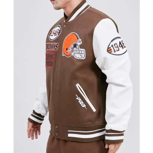 Mash Up Cleveland Browns Bomber Jacket