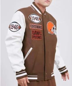Mash Up Cleveland Browns Bomber Jacket