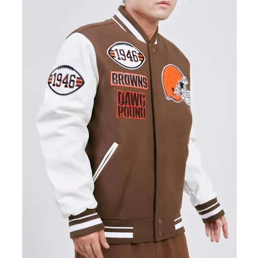 Mash Up Cleveland Browns Bomber Jacket
