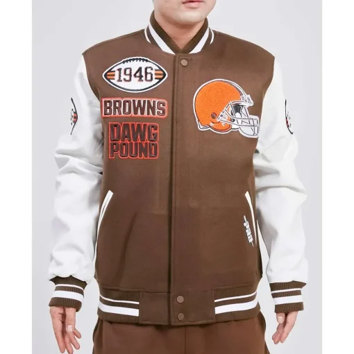 Mash Up Cleveland Browns Bomber Jacket