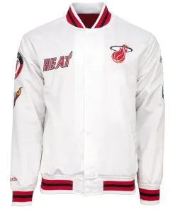 Miami Heat City Collection White Satin Jacket