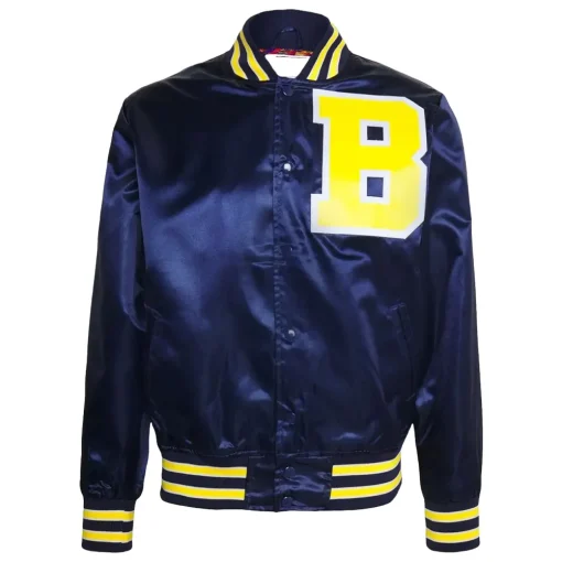 navy bel-air academy training bomber jacket