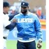 Calvin Johnson Detroit Lions Satin Jacket