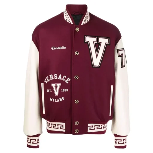 versace maroon jacket