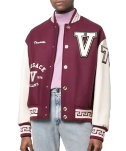 versace maroon jacket
