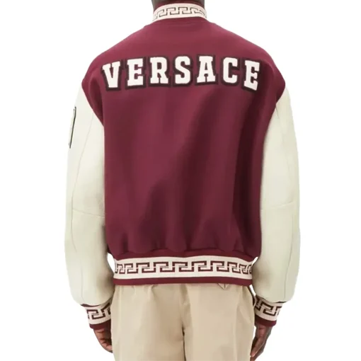 versace maroon jacket