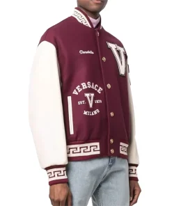 versace maroon jacket