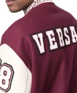 versace maroon jacket