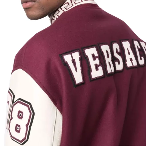 versace maroon jacket