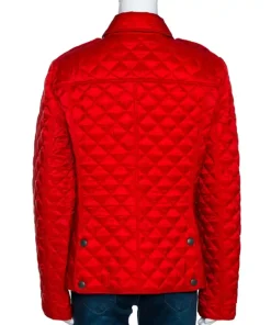 women’s kencott quilted red jacket
