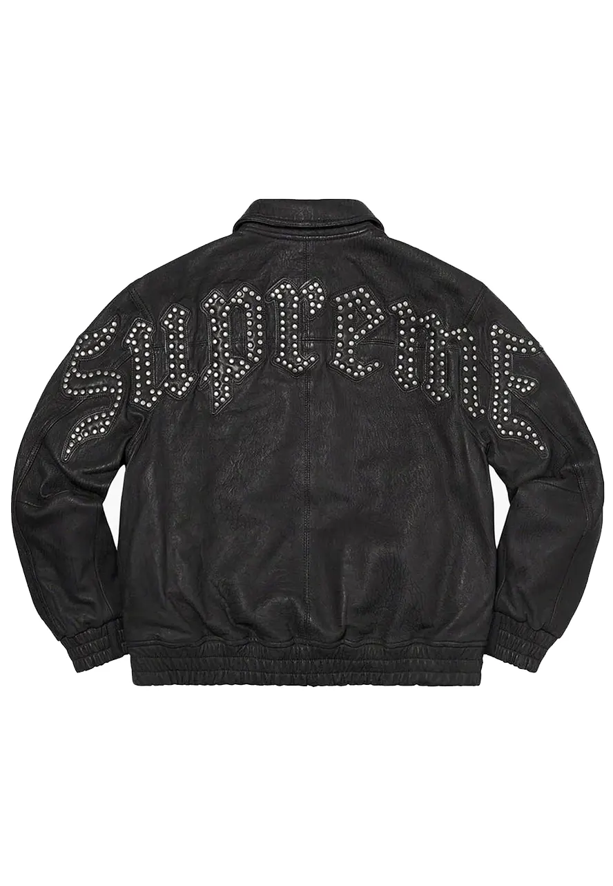supreme nike leather jacket
