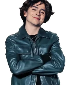 timothee-chalamet-green-leather-jacket