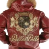 pelle-pelle-crest-maroon-leather-hooded-jacket