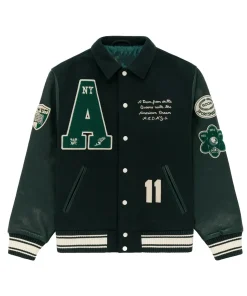 aime-leon-dore-chess-club-green-varsity-jacket