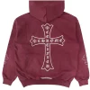 chrome-hearts-drake-certified-maroon-hoodie