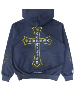 chrome-hearts-drake-certified-navy-blue-hoodie