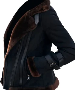 meghan-shearling-fur-bomber-suede-jacket