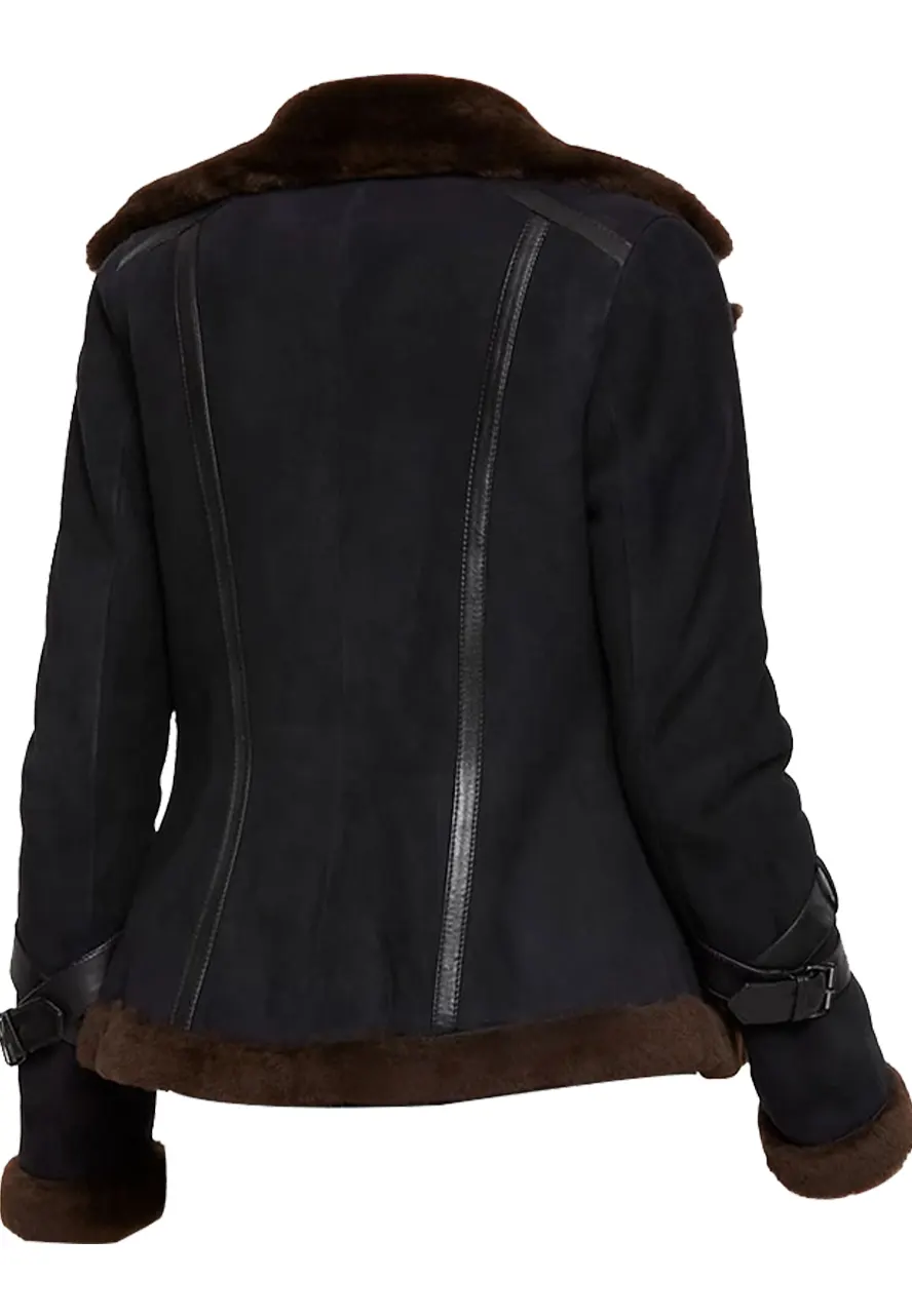 meghan-shearling-fur-bomber-suede-jacket