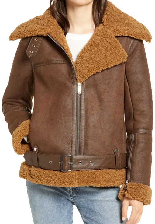 julie-flight-pilot-brown-shearling-leather-jacket