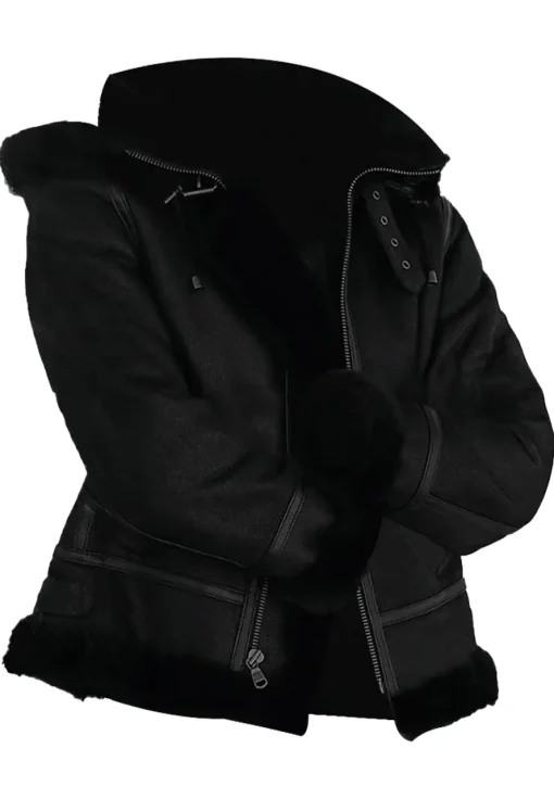 joel-sheepskin-shearling-fur-black-hooded-jacket