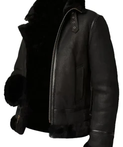 joel-sheepskin-shearling-fur-black-hooded-jacket