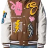 sugarhill-danger-letterman-brown-bomber-jacket