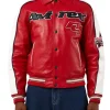 red-avirex-varsity-leather-jacket
