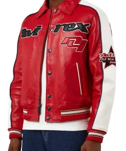 red-avirex-varsity-leather-jacket